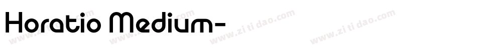 Horatio Medium字体转换